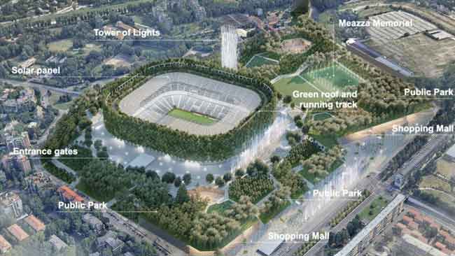 Stadion Hutan Internasional Bakal Berdiri Mega di Milan, Italia